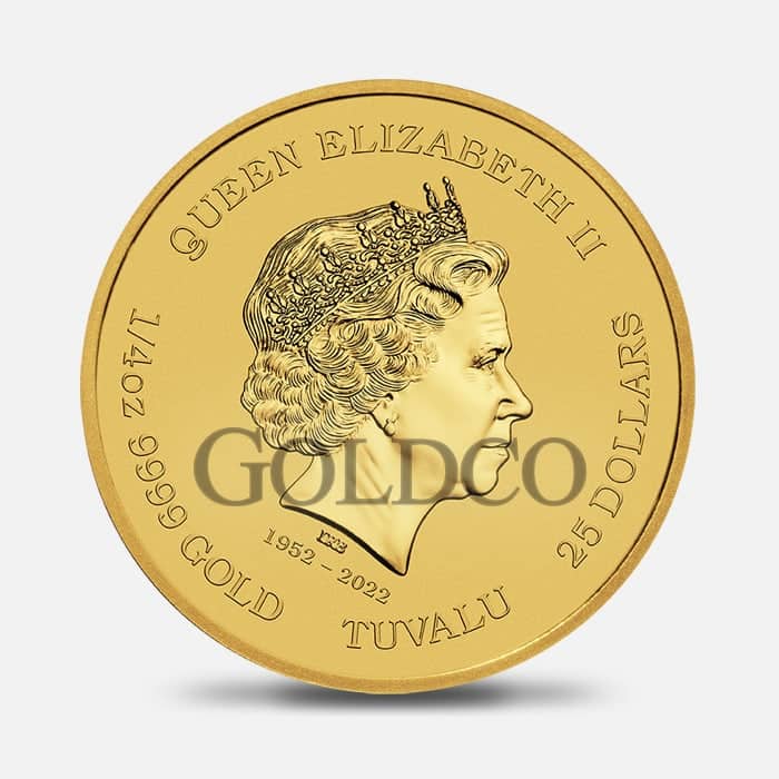 2023 Gold American Bald Eagle Back