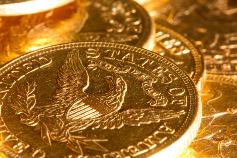 vintage gold coins