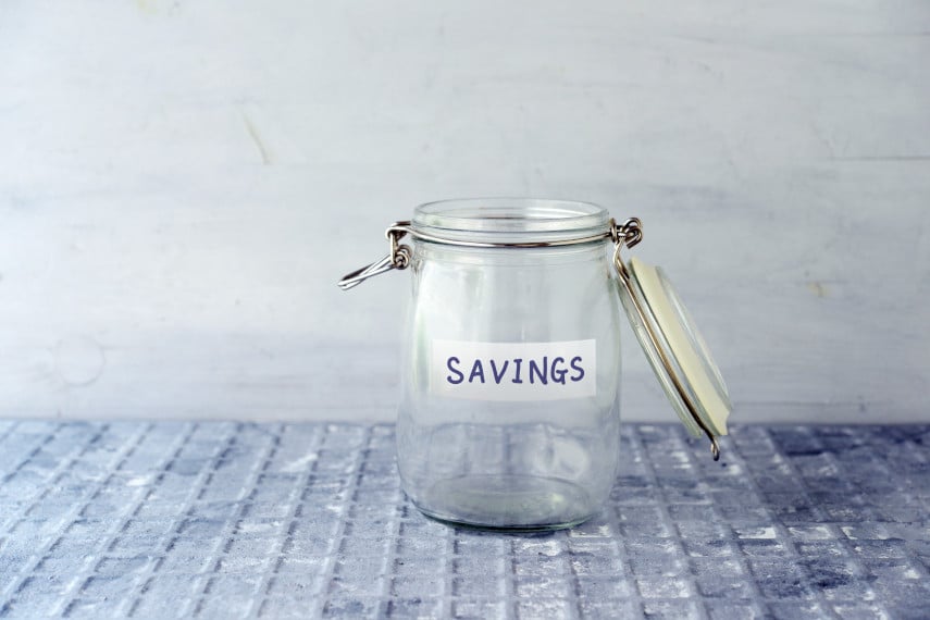 no savings