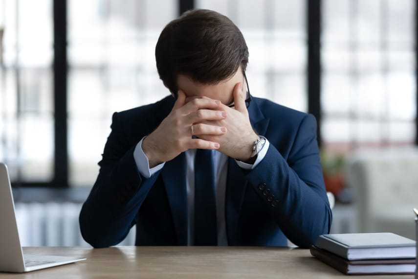 banker upset