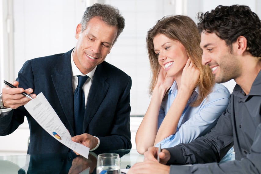 young couple financial
